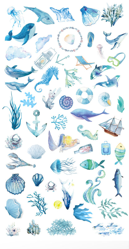 colorful sea sticker