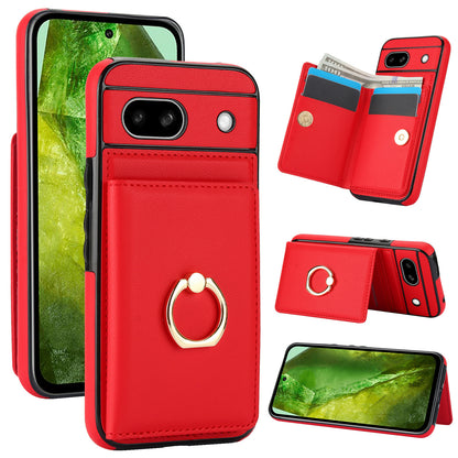 Stylish Google Pixel 9 Ring Case - Durable Wallet Stand Cover for Pixel 8 Pro, 8, 6A, 9 Pro XL - Shockproof Protection in Multiple Colors