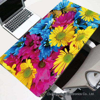 vibrant desk mat design