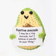 Avocado Green V-mouth Sprout Long Card (Pack of 1)