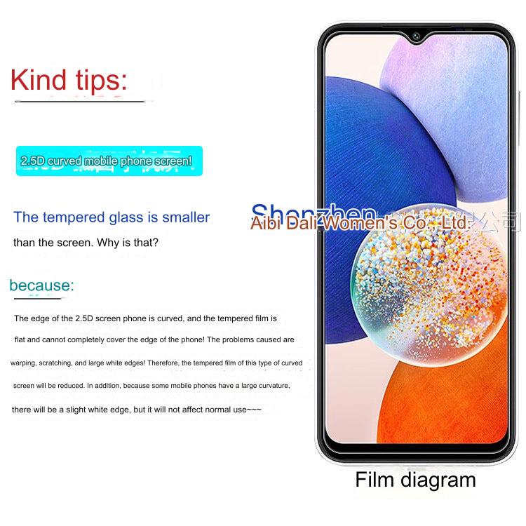 Premium Tempered Glass Screen Protector for Samsung Galaxy A15 - HD Anti-Explosion, Fingerprint Resistant