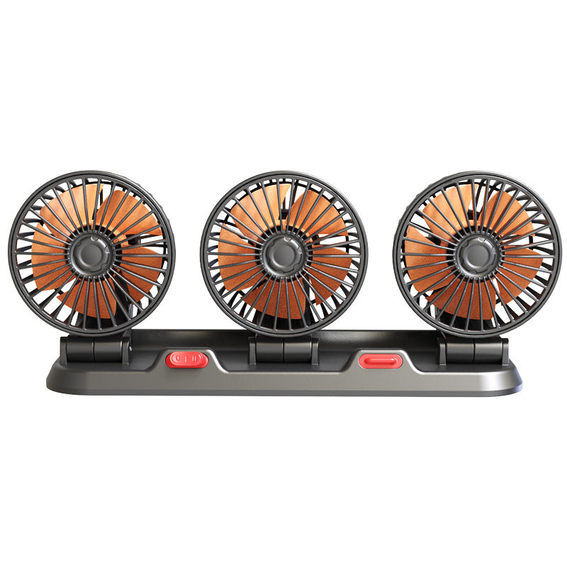 Car fan mounted on dashboard