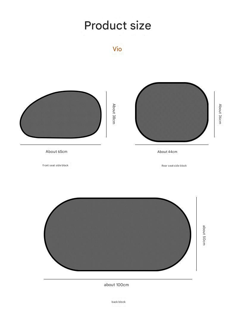 rear car window with mesh sunshade