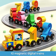 Cartoon 10-piece Magnetic Number Train (Pack of 1)