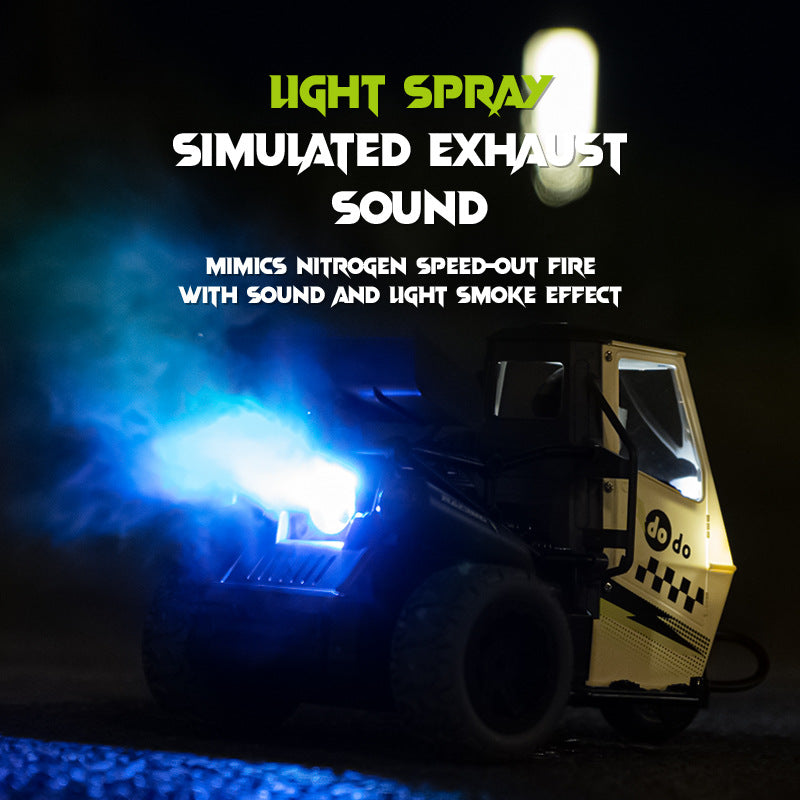 1:16 Scale Remote Control Drift Motorcycle Car with Spray Effects - Kids RC Off-Road Vehicle