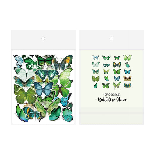 vintage butterfly stickers