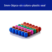 5mm balls, 36 multicolor pieces, vacuum-packed (Pack of 1)