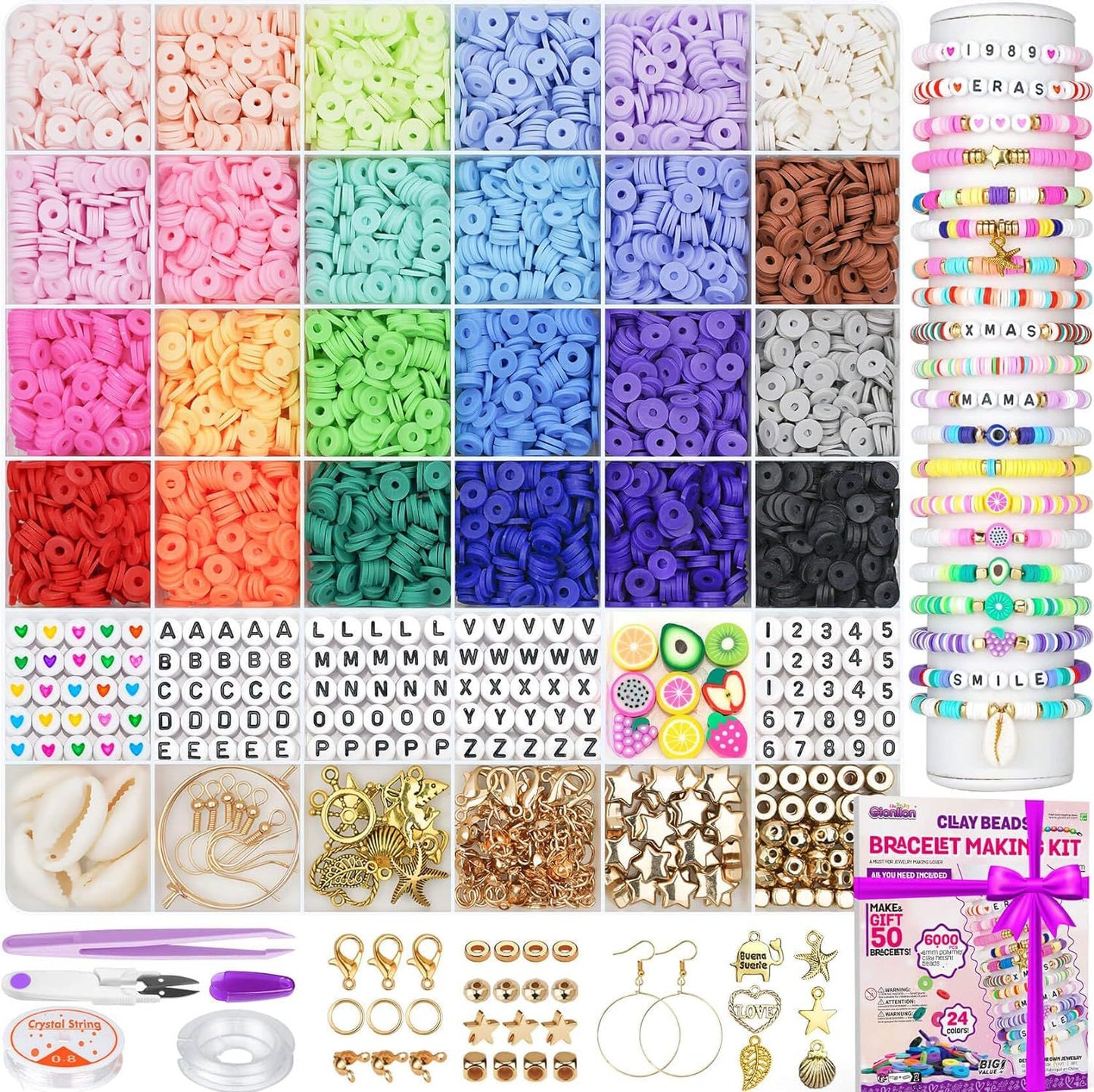 colorful bead kit box