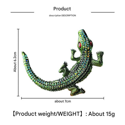 Different color options for crocodile brooch image 4