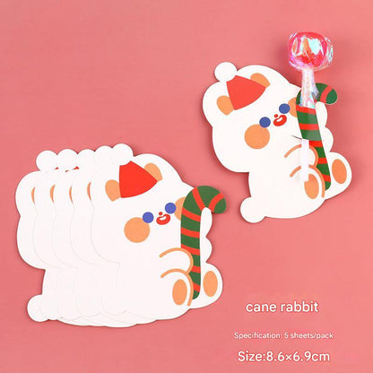 Children’s Christmas candy stick card