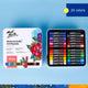 24 color water soluble heavy color stick (iron box)