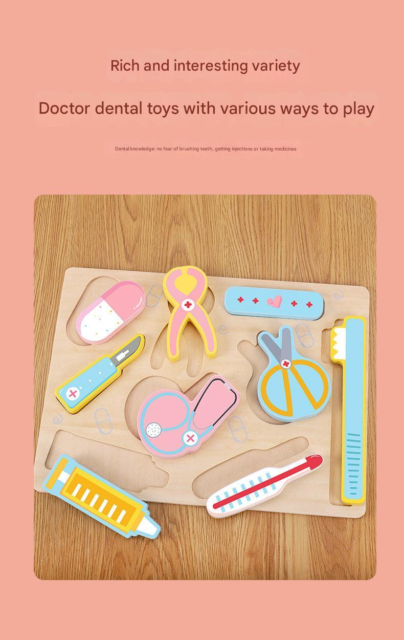 educational wooden puzzle for toddlers