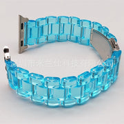 38/40/41mm resin strap-Glacier transparent blue (Pack of 1)