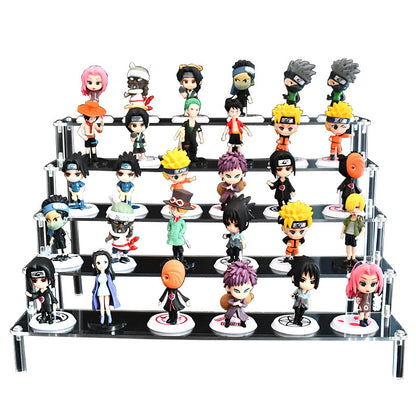 Elegant acrylic shelf with merchandise