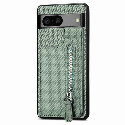 Carbon Fiber Wallet Phone Case with Stand for Google Pixel 8 & 7 Series - Versatile, Protective, and Stylish