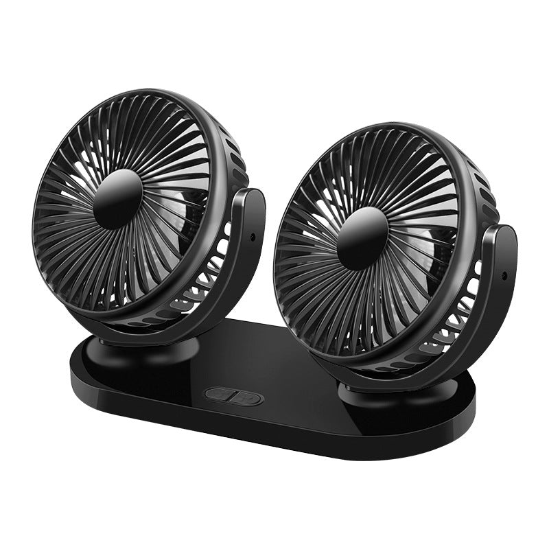 Side view of mounted car fan