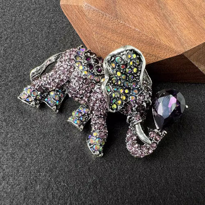 Colorful Elephant Brooch for Fashion Accessory
