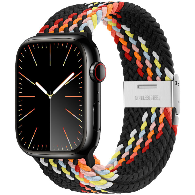 Premium Nylon Woven Strap for Apple Watch - Fits All Series and Sizes - Adjustable Buckle - Stylish and Durable