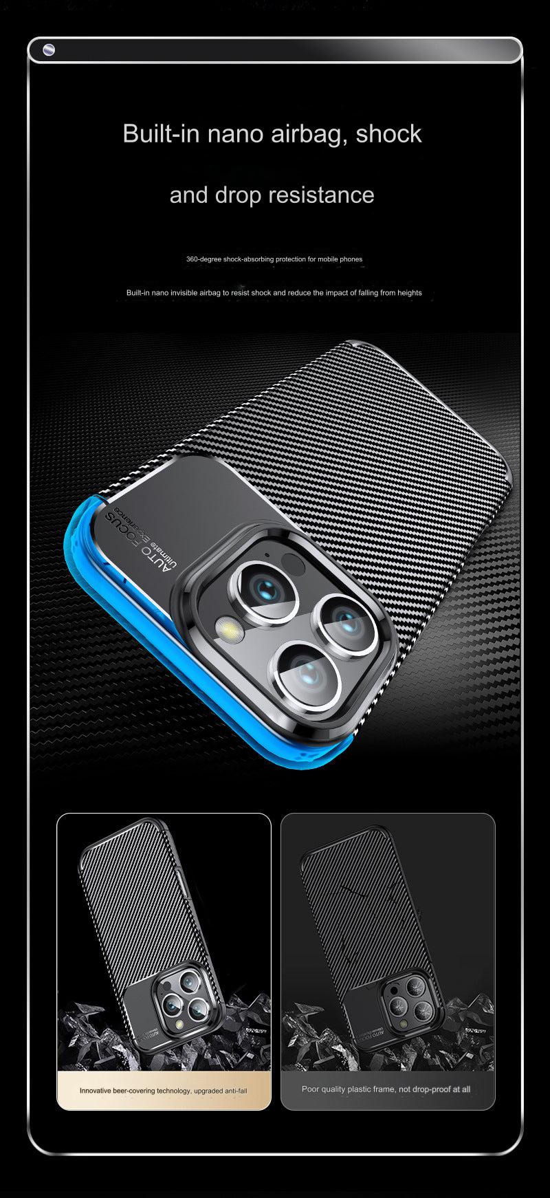 OMEVE TPU iPhone 16 Pro Max Case - Shockproof, Anti-Fingerprint & Sleek Design - Fits iPhone 7 to iPhone 16 Models