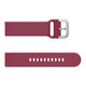 Burgundy (silver buckle)