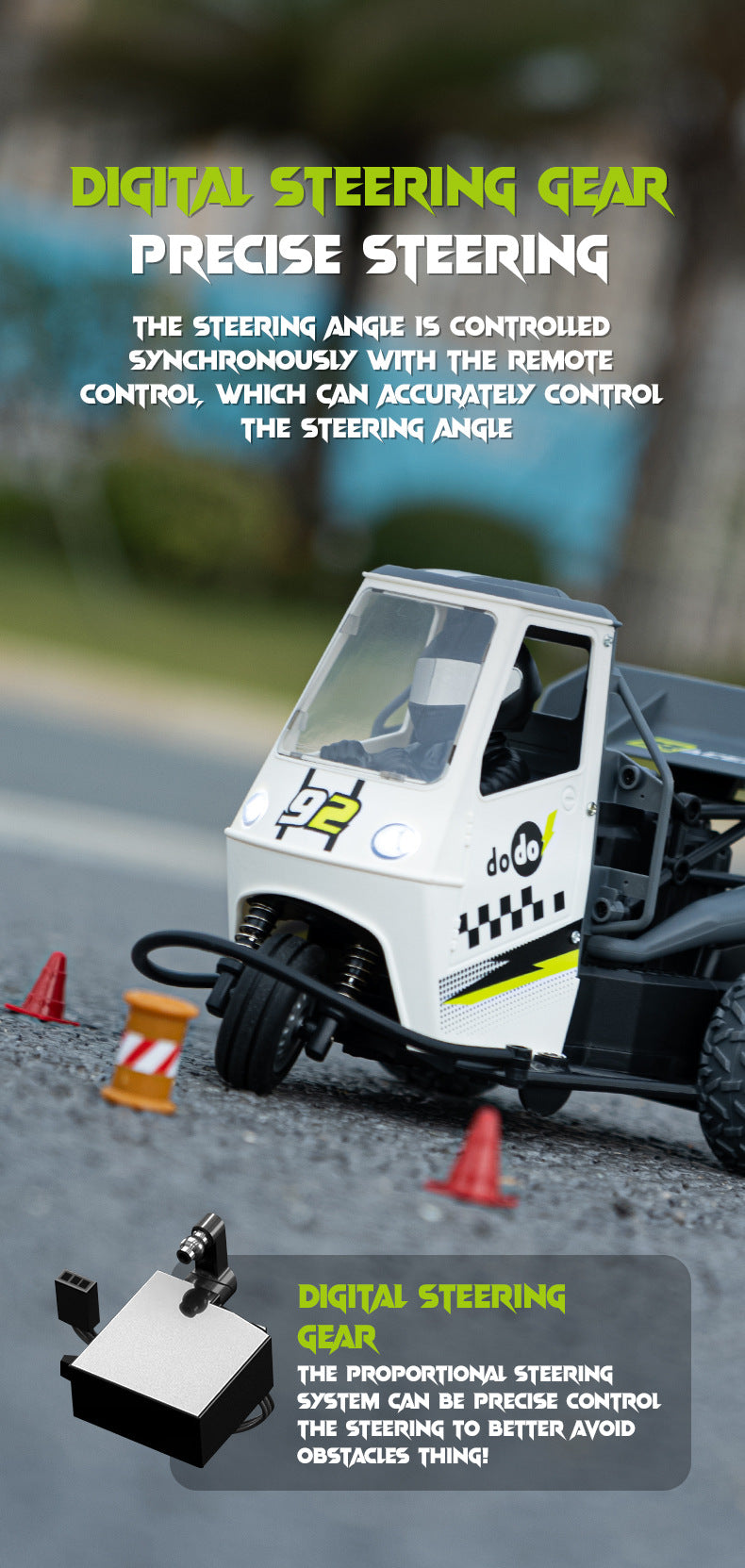 1:16 Scale Remote Control Drift Motorcycle Car with Spray Effects - Kids RC Off-Road Vehicle