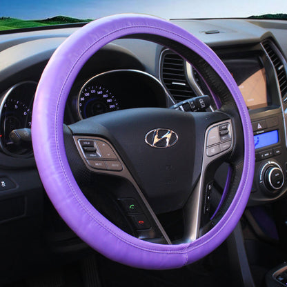 durable steering wheel cover with faux leather