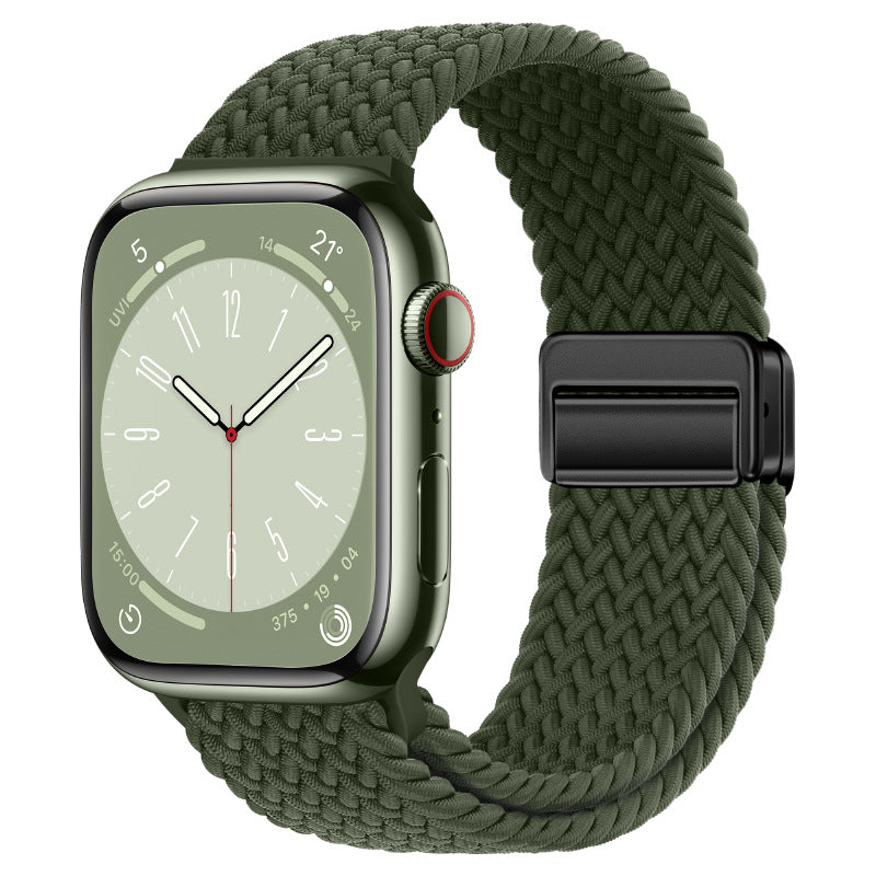 Stylish Nylon Woven Magnetic Apple Watch Band - Compatible with All Series