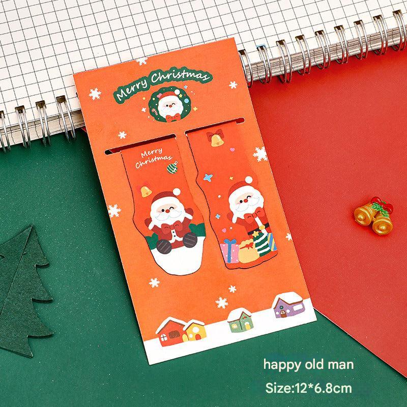 merry and bright holiday magnetic page holders