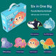 Colorful Box Ocean Animals Set with Storage Bag (Pack of 1)