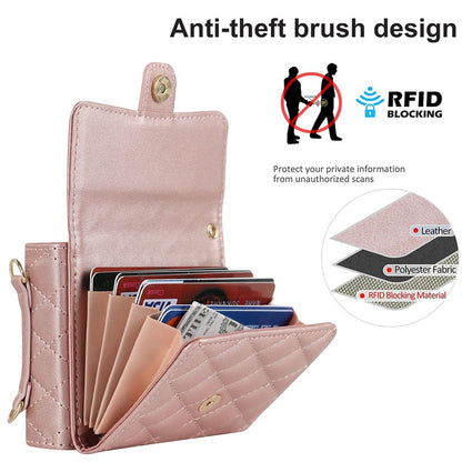 Stylish Protective Wallet Case for Samsung Z Flip Series - Multi-Color Crossbody Design