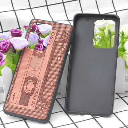 Premium Floral Wood Phone Case for iPhone & Samsung - Stylish Protection with Custom Options